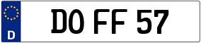 Trailer License Plate